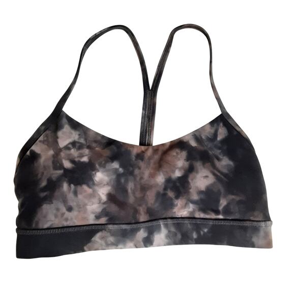 Lululemon Flow Y Bra Nulu Light Support Sports Bra Marble Womens 6 Athleisure - Picture 3 of 5